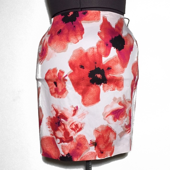 Worthington Dresses & Skirts - Worthington Orange Floral Pencil Skirt Plus 16
